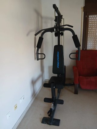 Máquina de gimnasio con discos