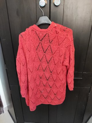Cardigan VICBEE traforato arancione taglia unica