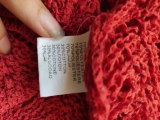 Cardigan VICBEE traforato arancione taglia unica