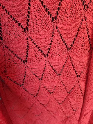 Cardigan VICBEE traforato arancione taglia unica
