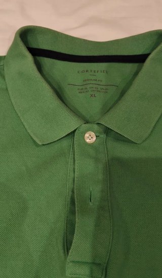 Polo Cortefiel Manga Corta Hombre Verde