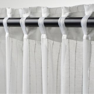 Cortinas blancas de tela