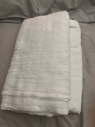 Cortinas blancas de tela