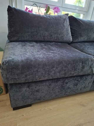 Sofá Chaise Longue Gris Antracita