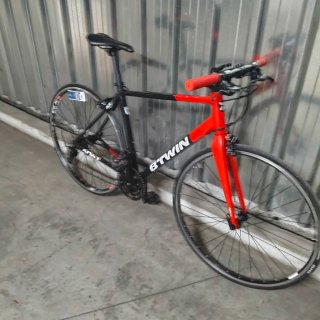 Bicicleta Carretera B'Twin Triban Roja
