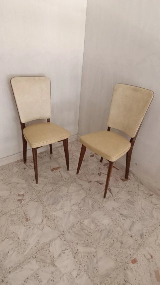 Juego de 2 sillas de comedor tapizadas