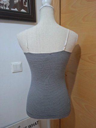 Camiseta tirantes Mango rayas azul y blanco, nueva