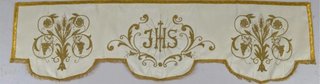 Frontal de altar bordado oro