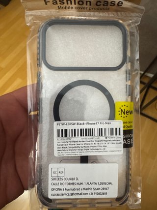 Funda iPhone 17 Pro Max Magsafe Negra