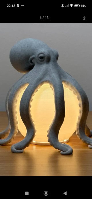 Lampada Polpo Design Moderno