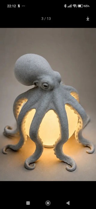 Lampada Polpo Design Moderno