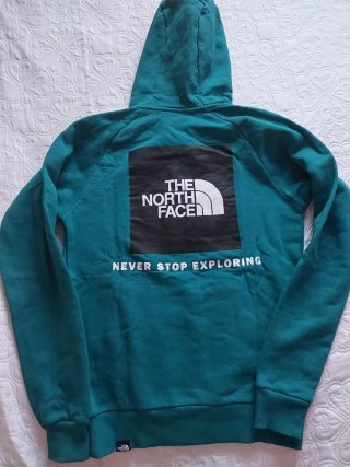 Sudadera The North Face Negra y Turquesa