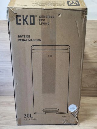 EKO Cubo Basura Cocina Pedal 30L