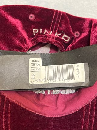 Cappello Pinko Velluto con Strass