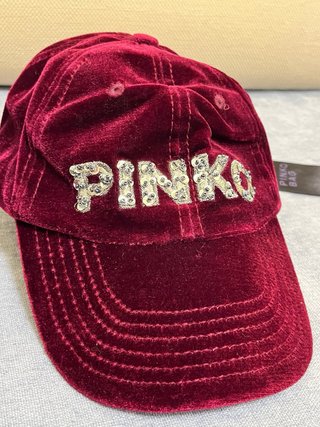 Cappello Pinko Velluto con Strass