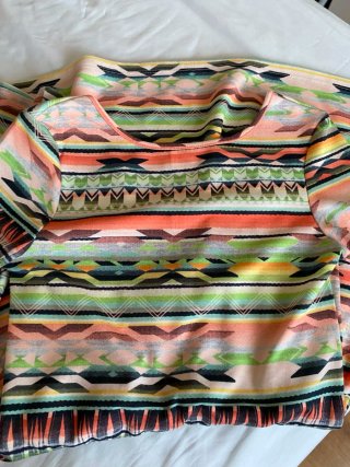 Mini vestido espalda abierta estampado