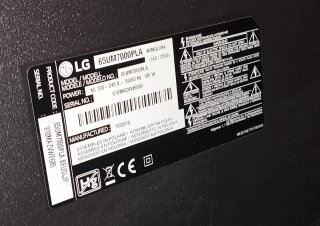 TV LG 65UM7000PLA 65 UltraHD 4K