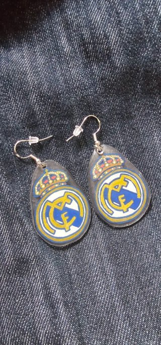 Pendientes Real Madrid Plata