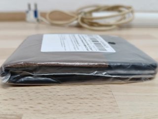 Cartera de Piel Hombre Negra/Gris