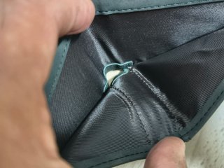 Cartera de Piel Hombre Negra/Gris