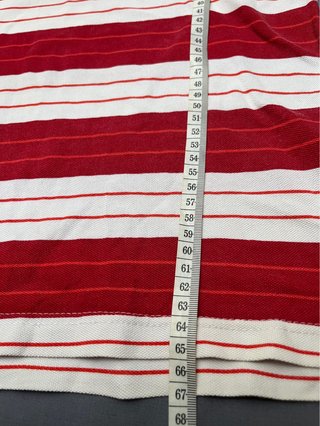 Lacoste Polo Rayas Rojo Blanco Talla XL