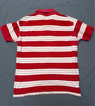 Lacoste Polo Rayas Rojo Blanco Talla XL