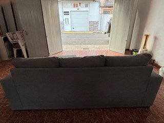 Sofá modular gris tela de 2,16x1,5