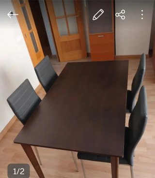 Mesa comedor wengue 1,45 x 0,85