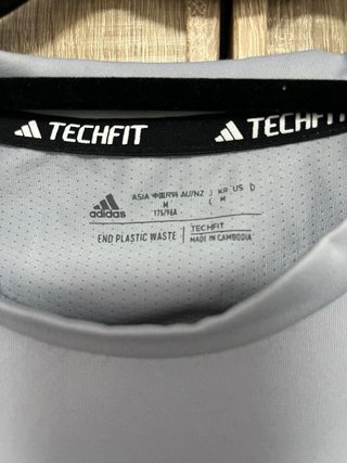 Maglietta Adidas Techfit Grigia Taglia L
