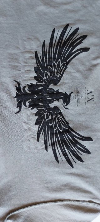 Camiseta vintage Armani Exchange XL Gris