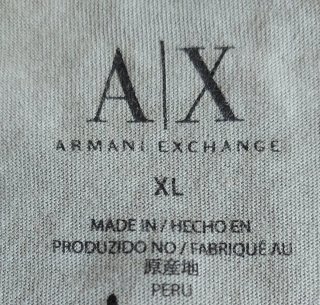 Camiseta vintage Armani Exchange XL Gris