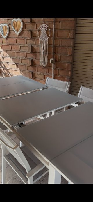 Tavolo da giardino allungabile con 6 sedie