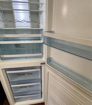 FRIGORÍFICO COMBI NO FROST HAIER EN BLANCO