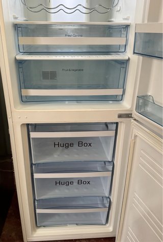 FRIGORÍFICO COMBI NO FROST HAIER EN BLANCO