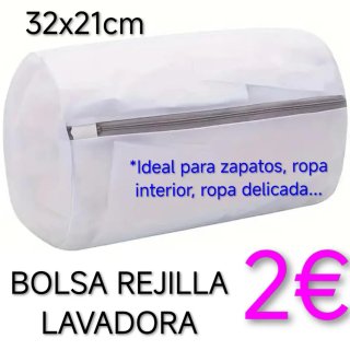 Bolsa Rejilla Lavadora Cremallera 32x21cm