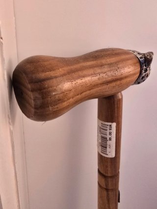 2 Bastones de Diseño Madera Nuevos