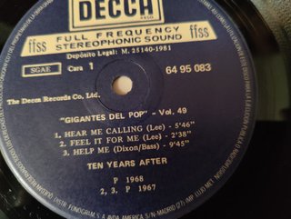 Vinilo Ten Years After - Gigantes del Pop