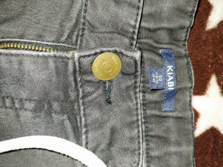 Pantalón corto vaquero negro/gris