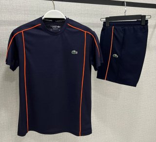 Conjunto Lacoste Sport Azul Naranja