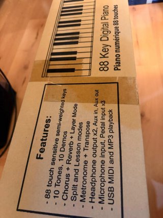Piano Digital Rockjam RJ88DP 88 Teclas