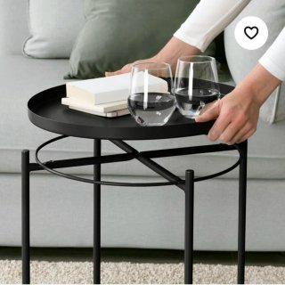 Mesa Gladom de Ikea negra