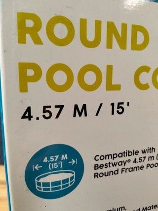 Cubierta piscina redonda 457 cm Bestway 58951