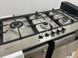 Placa de gas 5 fuegos Inox 90cm