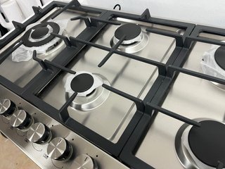 Placa de gas 5 fuegos Inox 90cm