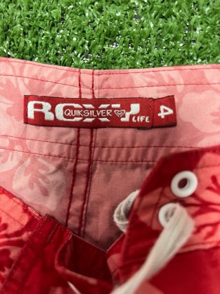 Roxy Bañador Rojo Flores Talla M