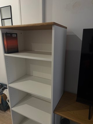 Estantería Blanca y Madera Ikea