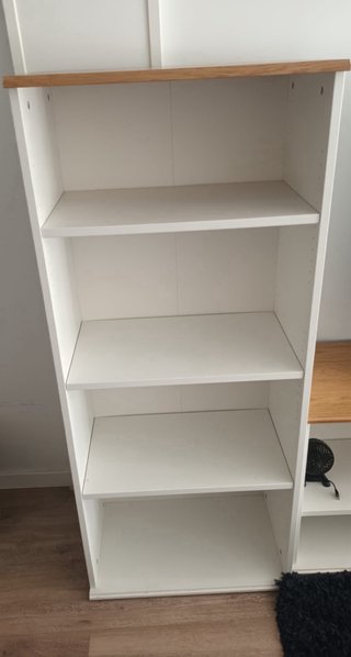 Estantería Blanca y Madera Ikea
