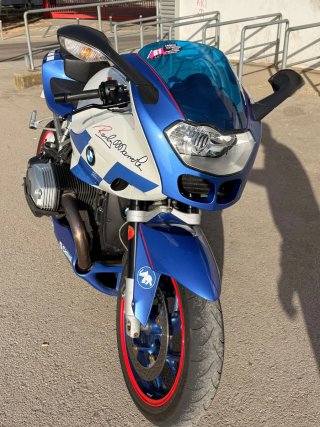 BMW R1200S Azul y Blanca
