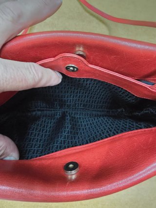 Borsa Fendi vintage donna rossa