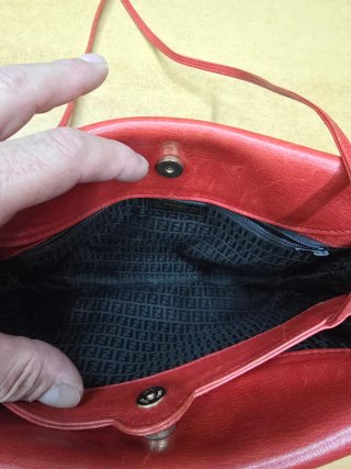 Borsa Fendi vintage donna rossa